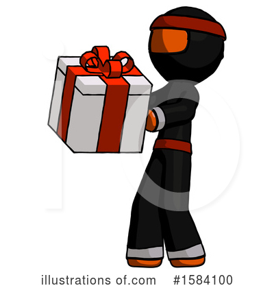 Royalty-Free (RF) Orange Design Mascot Clipart Illustration by Leo Blanchette - Stock Sample #1584100