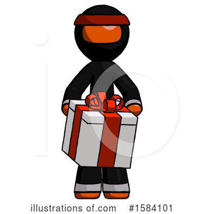 Royalty-Free (RF) Orange Design Mascot Clipart Illustration by Leo Blanchette - Stock Sample #1584101