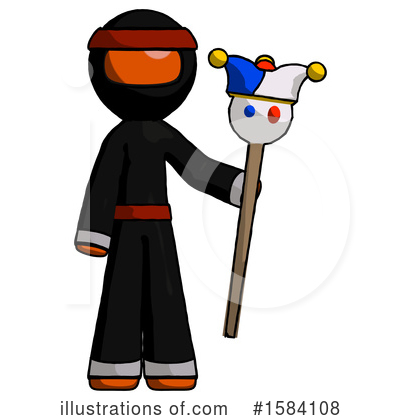 Royalty-Free (RF) Orange Design Mascot Clipart Illustration by Leo Blanchette - Stock Sample #1584108