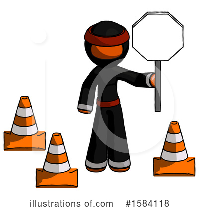 Royalty-Free (RF) Orange Design Mascot Clipart Illustration by Leo Blanchette - Stock Sample #1584118