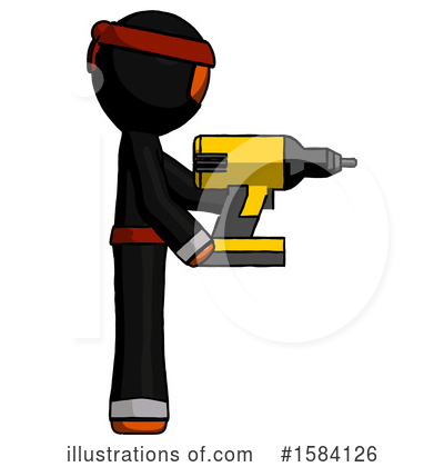 Royalty-Free (RF) Orange Design Mascot Clipart Illustration by Leo Blanchette - Stock Sample #1584126
