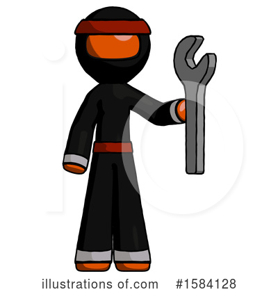 Royalty-Free (RF) Orange Design Mascot Clipart Illustration by Leo Blanchette - Stock Sample #1584128