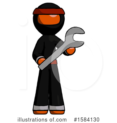 Royalty-Free (RF) Orange Design Mascot Clipart Illustration by Leo Blanchette - Stock Sample #1584130