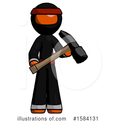 Royalty-Free (RF) Orange Design Mascot Clipart Illustration by Leo Blanchette - Stock Sample #1584131