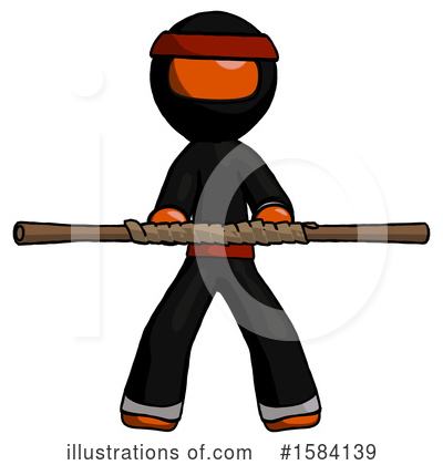 Royalty-Free (RF) Orange Design Mascot Clipart Illustration by Leo Blanchette - Stock Sample #1584139