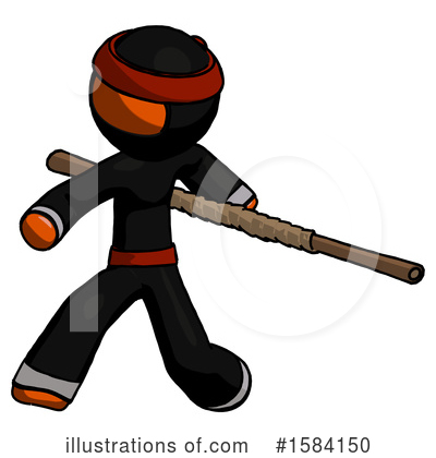 Royalty-Free (RF) Orange Design Mascot Clipart Illustration by Leo Blanchette - Stock Sample #1584150