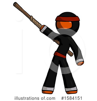 Royalty-Free (RF) Orange Design Mascot Clipart Illustration by Leo Blanchette - Stock Sample #1584151