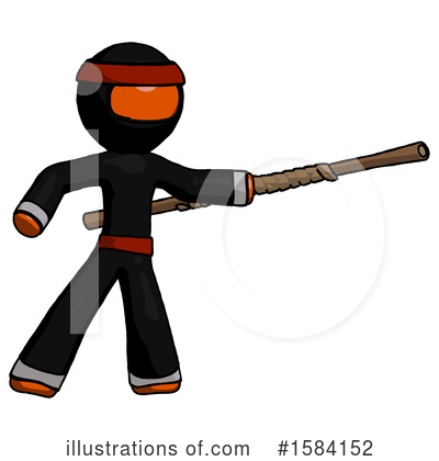 Royalty-Free (RF) Orange Design Mascot Clipart Illustration by Leo Blanchette - Stock Sample #1584152