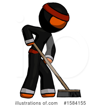 Royalty-Free (RF) Orange Design Mascot Clipart Illustration by Leo Blanchette - Stock Sample #1584155