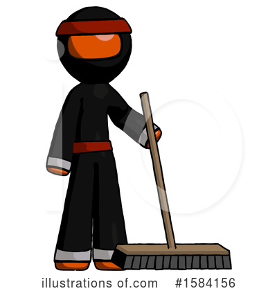 Royalty-Free (RF) Orange Design Mascot Clipart Illustration by Leo Blanchette - Stock Sample #1584156