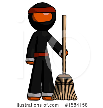 Royalty-Free (RF) Orange Design Mascot Clipart Illustration by Leo Blanchette - Stock Sample #1584158