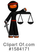 Orange Design Mascot Clipart #1584171 by Leo Blanchette
