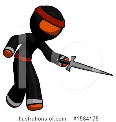 Royalty-Free (RF) Orange Design Mascot Clipart Illustration by Leo Blanchette - Stock Sample #1584175