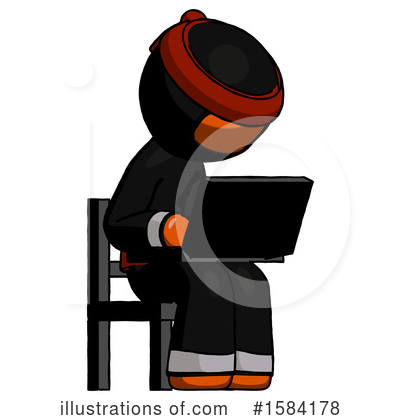 Royalty-Free (RF) Orange Design Mascot Clipart Illustration by Leo Blanchette - Stock Sample #1584178
