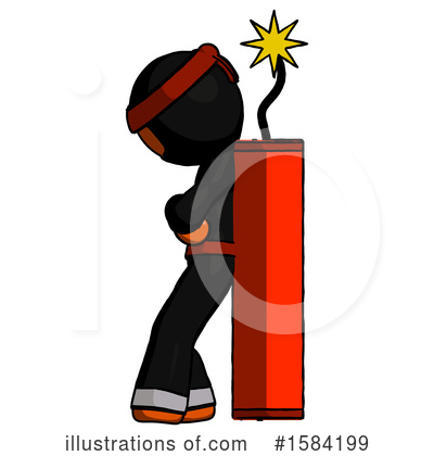 Royalty-Free (RF) Orange Design Mascot Clipart Illustration by Leo Blanchette - Stock Sample #1584199
