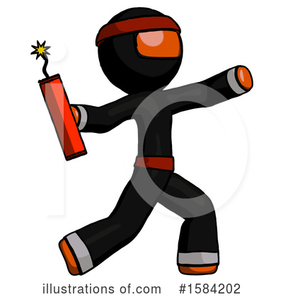 Royalty-Free (RF) Orange Design Mascot Clipart Illustration by Leo Blanchette - Stock Sample #1584202