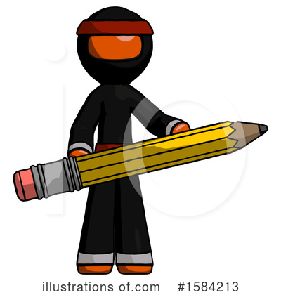 Royalty-Free (RF) Orange Design Mascot Clipart Illustration by Leo Blanchette - Stock Sample #1584213