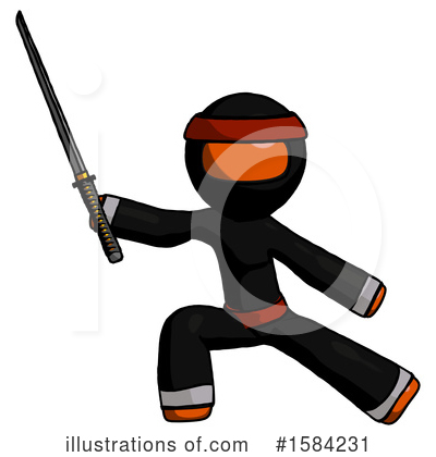 Royalty-Free (RF) Orange Design Mascot Clipart Illustration by Leo Blanchette - Stock Sample #1584231