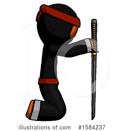 Royalty-Free (RF) Orange Design Mascot Clipart Illustration by Leo Blanchette - Stock Sample #1584237
