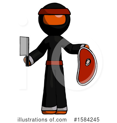 Royalty-Free (RF) Orange Design Mascot Clipart Illustration by Leo Blanchette - Stock Sample #1584245