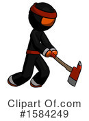 Orange Design Mascot Clipart #1584249 by Leo Blanchette