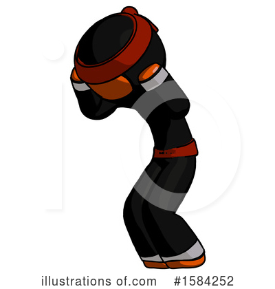 Royalty-Free (RF) Orange Design Mascot Clipart Illustration by Leo Blanchette - Stock Sample #1584252