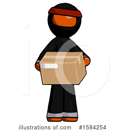 Royalty-Free (RF) Orange Design Mascot Clipart Illustration by Leo Blanchette - Stock Sample #1584254