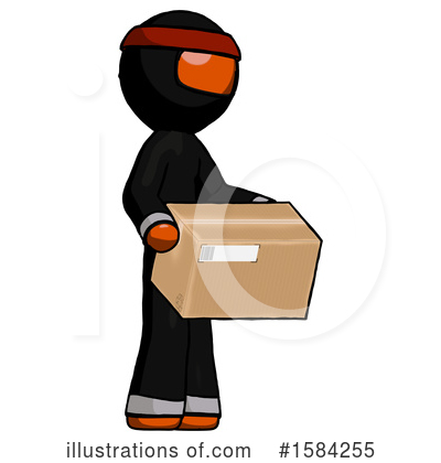 Royalty-Free (RF) Orange Design Mascot Clipart Illustration by Leo Blanchette - Stock Sample #1584255