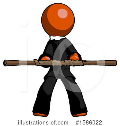 Royalty-Free (RF) Orange Design Mascot Clipart Illustration by Leo Blanchette - Stock Sample #1586022