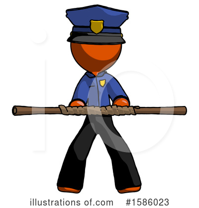 Royalty-Free (RF) Orange Design Mascot Clipart Illustration by Leo Blanchette - Stock Sample #1586023