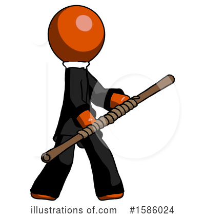 Royalty-Free (RF) Orange Design Mascot Clipart Illustration by Leo Blanchette - Stock Sample #1586024