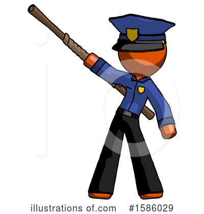 Royalty-Free (RF) Orange Design Mascot Clipart Illustration by Leo Blanchette - Stock Sample #1586029
