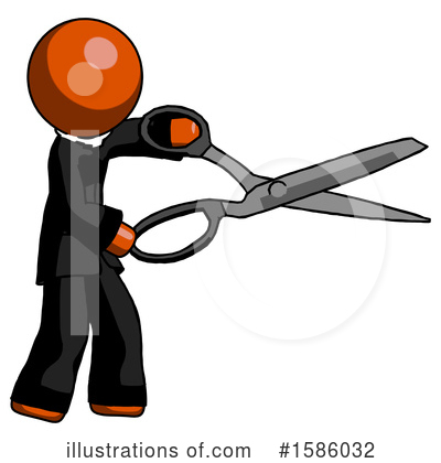 Royalty-Free (RF) Orange Design Mascot Clipart Illustration by Leo Blanchette - Stock Sample #1586032
