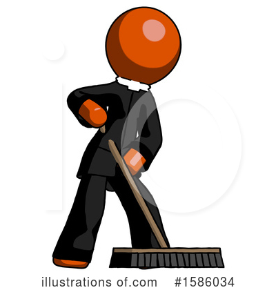 Royalty-Free (RF) Orange Design Mascot Clipart Illustration by Leo Blanchette - Stock Sample #1586034