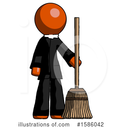 Royalty-Free (RF) Orange Design Mascot Clipart Illustration by Leo Blanchette - Stock Sample #1586042