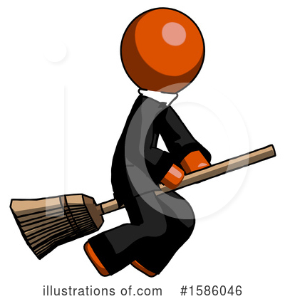 Royalty-Free (RF) Orange Design Mascot Clipart Illustration by Leo Blanchette - Stock Sample #1586046