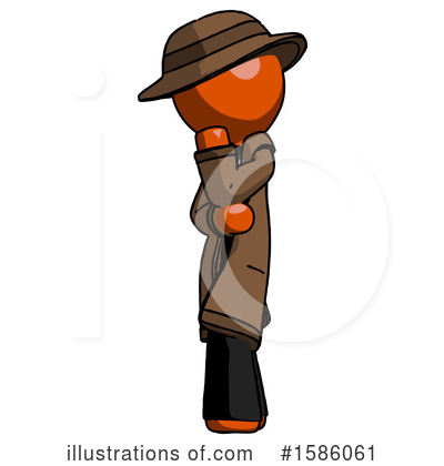 Royalty-Free (RF) Orange Design Mascot Clipart Illustration by Leo Blanchette - Stock Sample #1586061