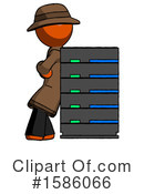 Orange Design Mascot Clipart #1586066 by Leo Blanchette