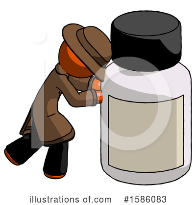 Royalty-Free (RF) Orange Design Mascot Clipart Illustration by Leo Blanchette - Stock Sample #1586083