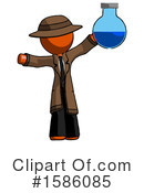 Orange Design Mascot Clipart #1586085 by Leo Blanchette