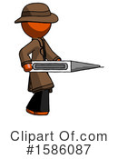 Orange Design Mascot Clipart #1586087 by Leo Blanchette