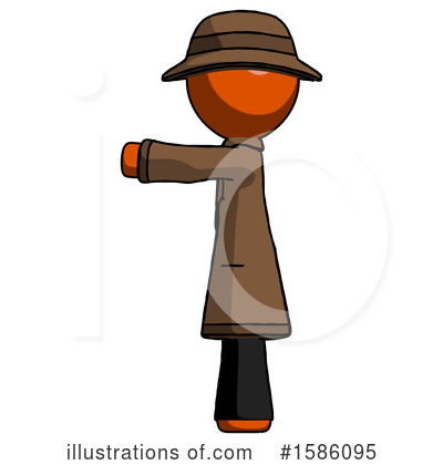 Royalty-Free (RF) Orange Design Mascot Clipart Illustration by Leo Blanchette - Stock Sample #1586095