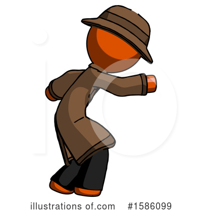 Royalty-Free (RF) Orange Design Mascot Clipart Illustration by Leo Blanchette - Stock Sample #1586099