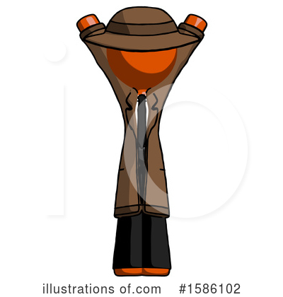 Royalty-Free (RF) Orange Design Mascot Clipart Illustration by Leo Blanchette - Stock Sample #1586102