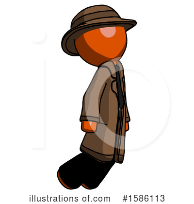 Royalty-Free (RF) Orange Design Mascot Clipart Illustration by Leo Blanchette - Stock Sample #1586113