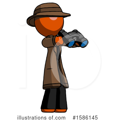 Royalty-Free (RF) Orange Design Mascot Clipart Illustration by Leo Blanchette - Stock Sample #1586145