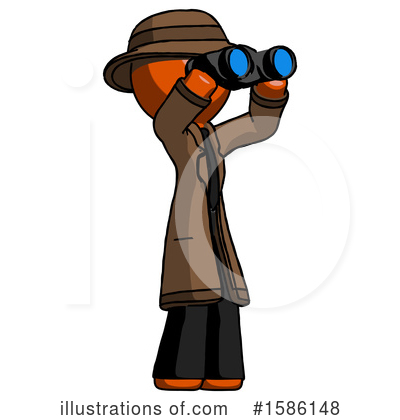Royalty-Free (RF) Orange Design Mascot Clipart Illustration by Leo Blanchette - Stock Sample #1586148
