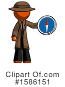 Orange Design Mascot Clipart #1586151 by Leo Blanchette