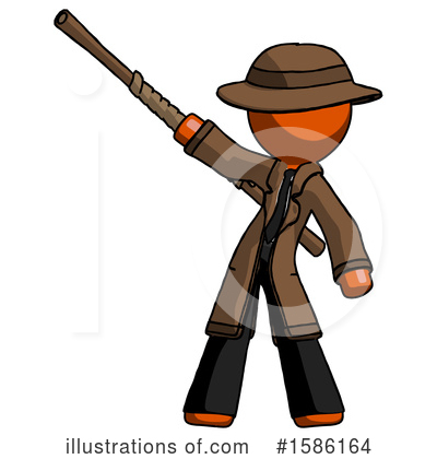 Royalty-Free (RF) Orange Design Mascot Clipart Illustration by Leo Blanchette - Stock Sample #1586164