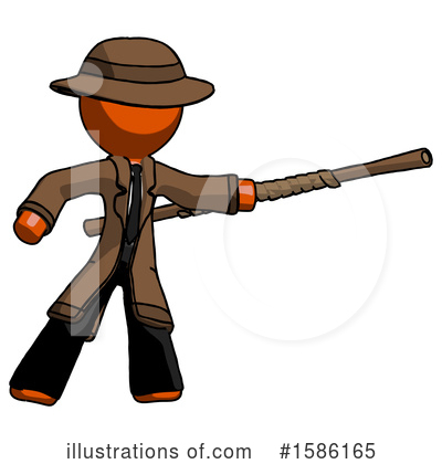 Royalty-Free (RF) Orange Design Mascot Clipart Illustration by Leo Blanchette - Stock Sample #1586165